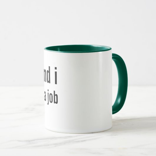 overgewicht en onderbetaalde arbeid mok (Voorkant rechts)