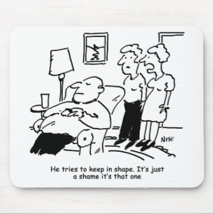 Overgewicht ongeschikt Man voor bijen probeert in  Muismat