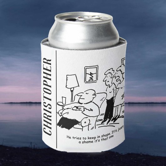 Overgewicht ongeschikt Man voor bijen probeert te  Blikjeskoeler