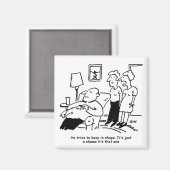 Overgewicht ongeschikt Man voor bijen probeert te  Magneet (Voorkant / Achterkant)