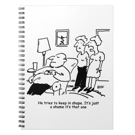 Overgewicht ongeschikt Man voor bijen probeert te Notitieboek (Voorkant)