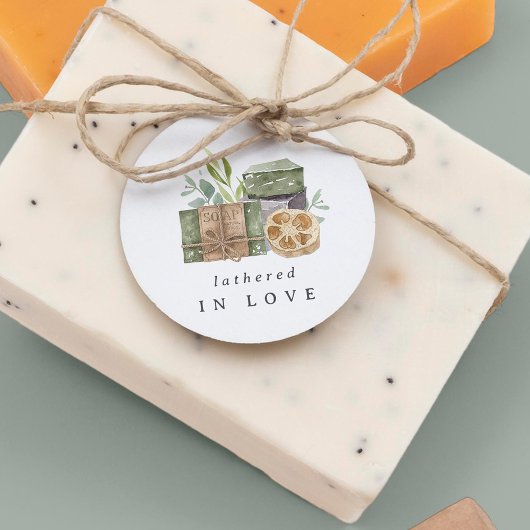 "Overgoten met Liefde" Handgemaakte Bruidsdoucheze Bedankjes Labels