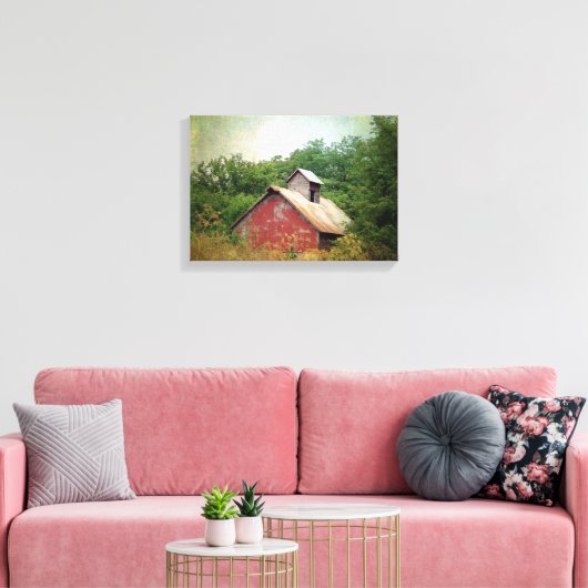 Overgroeid en verlaten canvas afdruk (Insitu (Woonkamer))