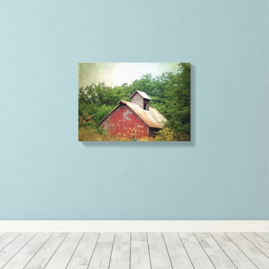 Overgroeid en verlaten canvas afdruk (Insitu (Houten vloer))