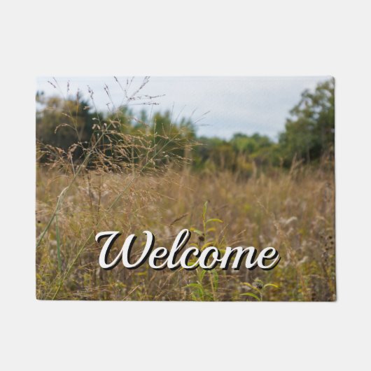 Overgroeid Prairie Welcome Doormat Deurmat (Voorkant)