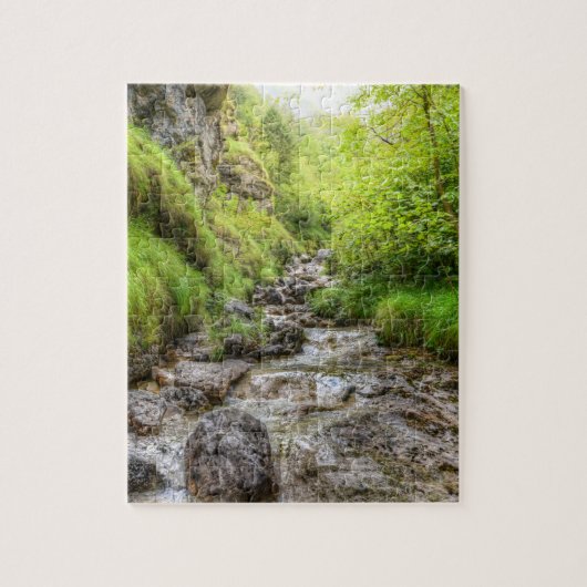 Overgroeid Shallow Creek Waterval Legpuzzel (Verticaal)