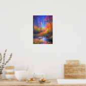 Overgroeide Charm in het Deep Forest Moeras Poster (Keuken)