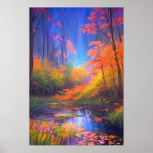 Overgroeide Charm in het Deep Forest Moeras Poster