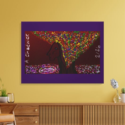 Overgrootmoeder Boom Canvas Afdruk (Insitu (Woonkamer))