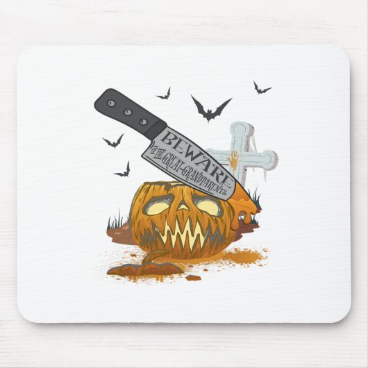 Overgrootouders Grappig Halloween feest Muismat (Voorkant)