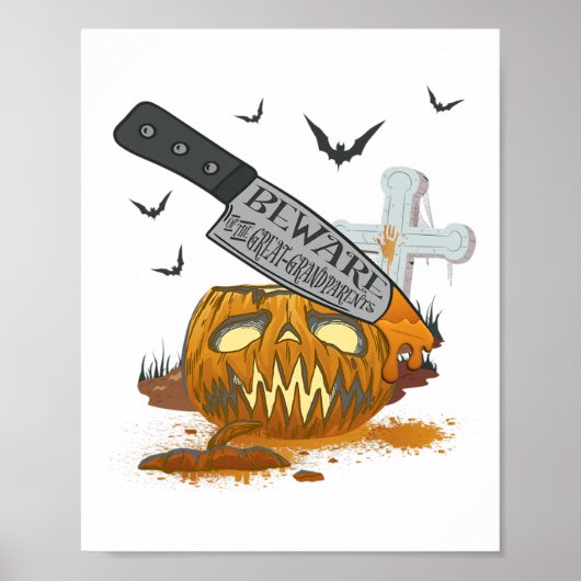 Overgrootouders Grappig Halloween feest Poster (Voorkant)