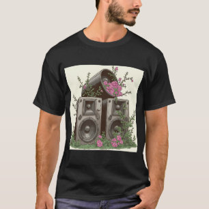 Overgrown Audio - Botanisch Luidsprekerontwerp T-shirt