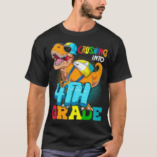 Overhaasting naar de vierde klas van de dinosaurus t-shirt