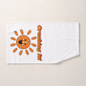 Overhaasting - Oranje zonneschijn Pickleball Handdoek (Handdoek)