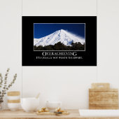 Overhalen is gewoonlijk niet de moeite waard [XL] Poster (Keuken)