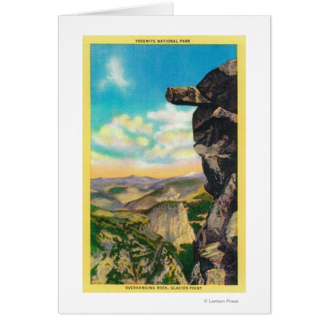 Overhangende Rock bij Glacier PointYosemite, CA (Voorkant)