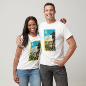 Overhangende Rock bij Glacier PointYosemite, CA T-shirt (Unisex)