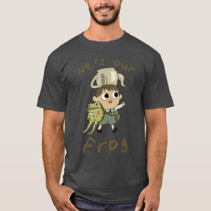 Overhe Garden Wall Hij is onze kikker Cute Cottage T-shirt