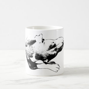 Overhead Calm - Pitbull Mix met Poot Koffiemok