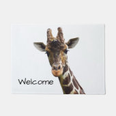 Overhead Giraffe Welkom Mat (Voorkant)