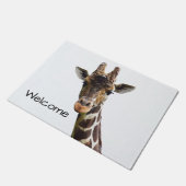 Overhead Giraffe Welkom Mat (Schuin)