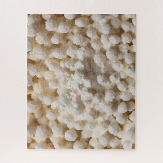 Overhead uitzicht kwark legpuzzel (Verticaal)