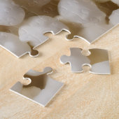 Overhead uitzicht kwark legpuzzel (Zijkant)