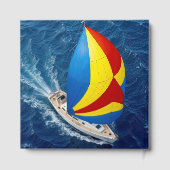 Overhead View Of a Sailboat for Memorial Service Gastenboek (Achterkant)