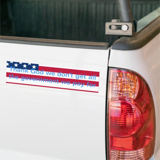 Overheid Bumpersticker (Op Truck)