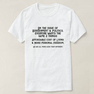 Overheid en politiek t-shirt