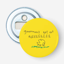Overheid eruit REE SNEKRIGHT Gadsden Vlag Button Flesopener
