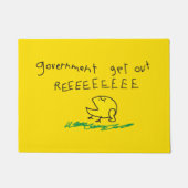 Overheid eruit REE SNEKRIGHT Gadsden Vlag Deurmat (Voorkant)