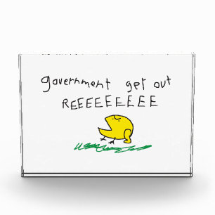 Overheid eruit REE SNEKRIGHT Gadsden Vlag Fotoblokken