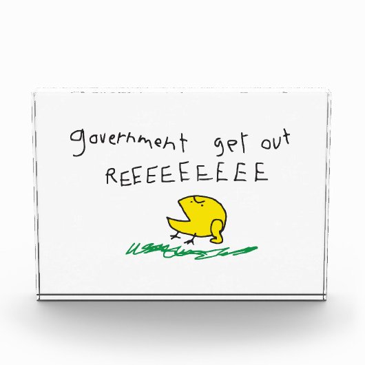 Overheid eruit REE SNEKRIGHT Gadsden Vlag Fotoblokken (Voorkant)
