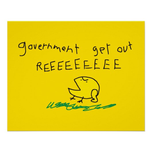 Overheid eruit REE SNEKRIGHT Gadsden Vlag Perfect Poster (Voorkant)