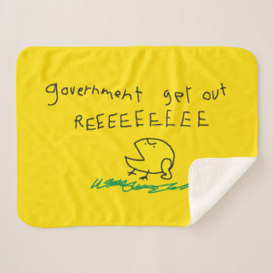 Overheid eruit REE SNEKRIGHT Gadsden Vlag Sherpa Deken