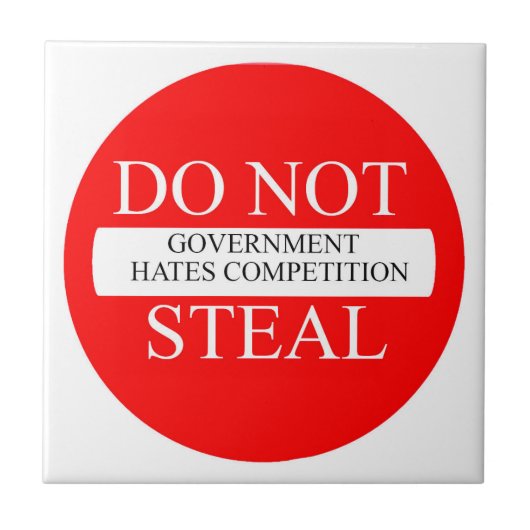 Overheid hummer stickers voor Keramische Foto Tege Tegeltje (Voorkant)