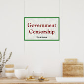 Overheidscensuur Poster (Keuken)