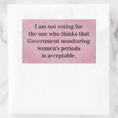 overheidscontrole rechthoekige sticker (Tas)