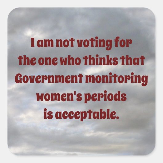 overheidscontrole vierkante sticker (Voorkant)