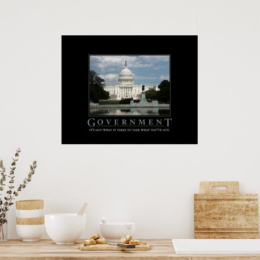 Overheidsdruk Poster (Keuken)