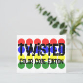Overheidseditie Twisted Color Code-serie Alien Feestdagenkaart (Staand voorkant)