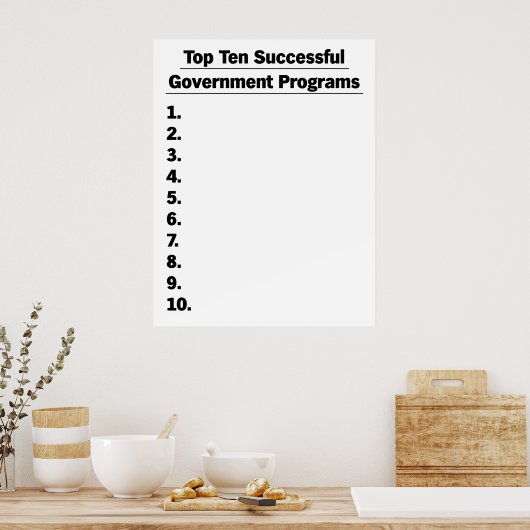 Overheidsfout Poster (Keuken)