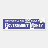 Overheidsgeld Bumpersticker (Voorkant)