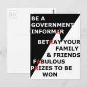 Overheidsinformant Briefkaart (Voorkant / Achterkant)