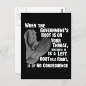 OverheidsJack start op je nek Briefkaart (Voorkant / Achterkant)