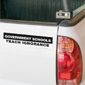 Overheidsscholen Teach Ignorance Bumpersticker (Op Truck)