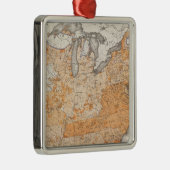 Overheidsschuld, US-lithograaf Statistisch Metalen Ornament (Rechts)
