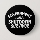 Overheidsstop - Overleving Ronde Button 7,6 Cm (Voorkant)