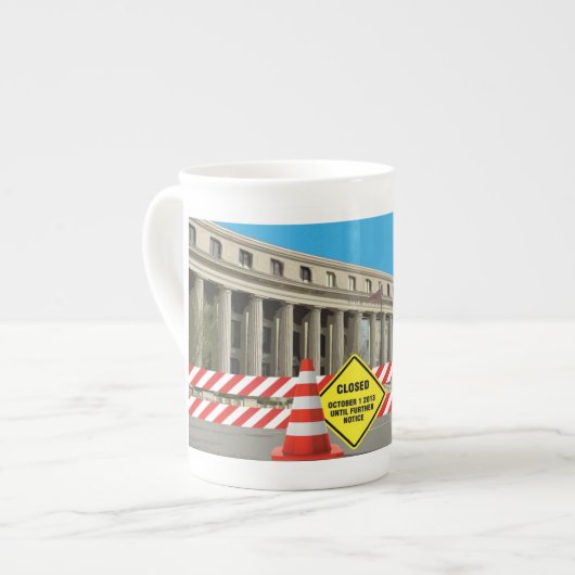 Overheidsstop Teacup! Porselein Kop (Links)